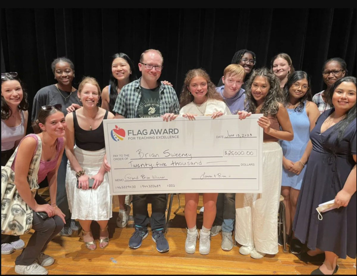 Brian Sweeney honored with $25,000 FLAG Award grand prize for excellence in teaching